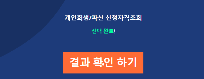 개인회생 신청 자격 조회-6단계 결과 확인 해줍니다.